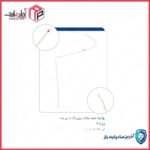 لوله تخلیه بخارات روی باک به زیر بدنه 4350 -پژو405