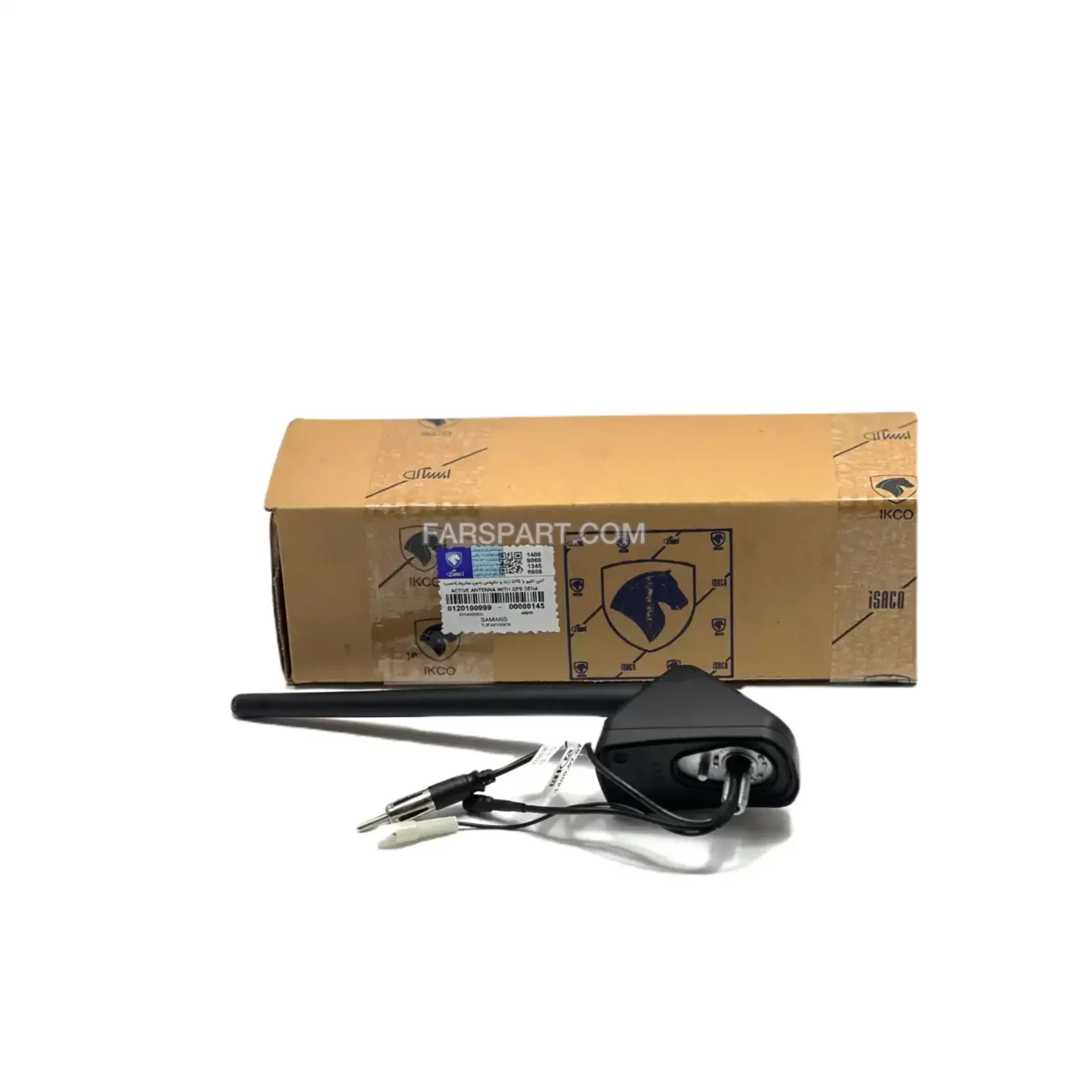 آنتن اکتیو با GPS دنا و دنا پلاس (بدون سانروف) نصب در جلوی سقف ایساکو - Image 1