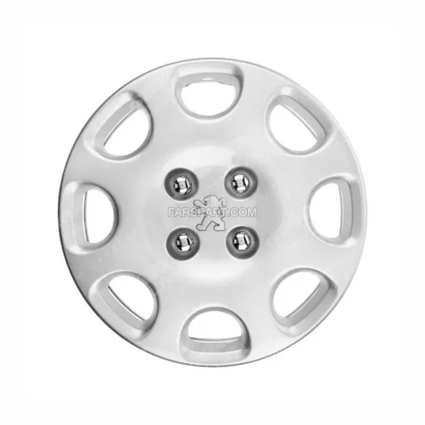 قالپاق چرخ پلاستیکی 206 (سایز 14 اینچ) گل پیچ با پوشش آبکاری ایساکو