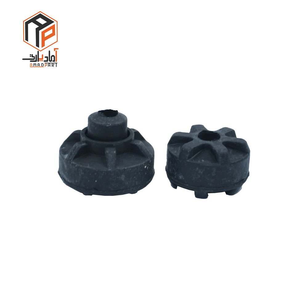 عکس لاستیک کمک عقب پراید (نری و مادگی) لاستیک ضربه گیر بوش لاستیکی بالایی و پایینی IPNC- 140532