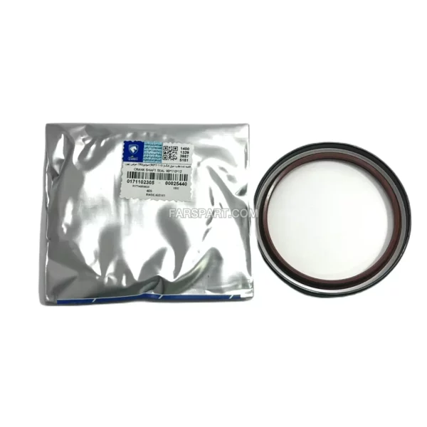 کاسه نمد عقب میل لنگ 405 (لبه دار) موتورهای XU7-XU7P (ابعاد12-110-90) (ویژن) ایساکو