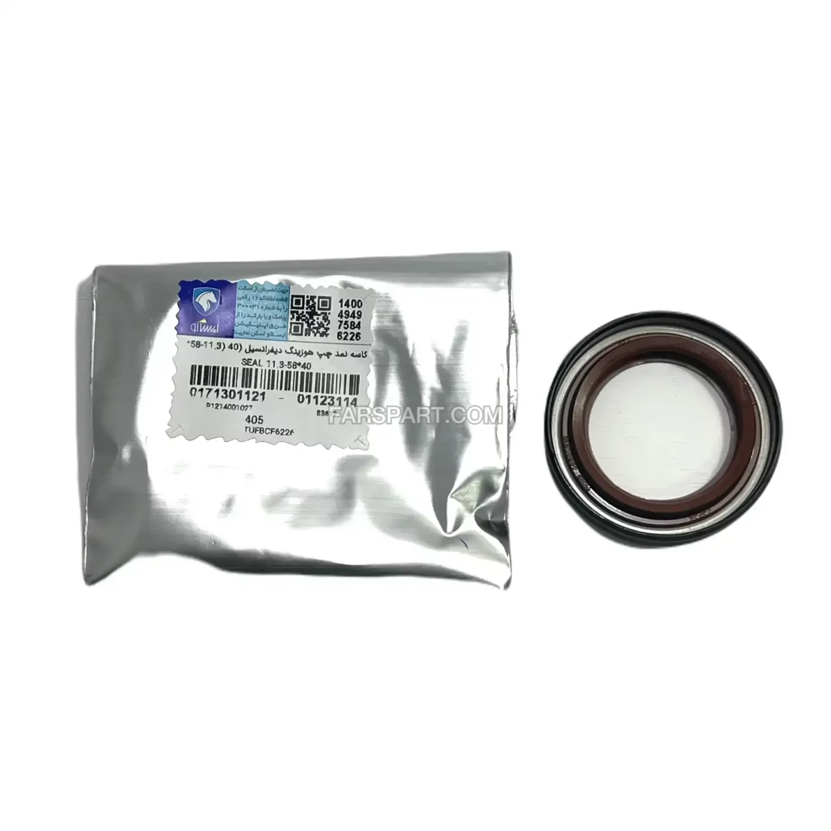 171301121.webp کاسه نمد پلوس (بزرگ) چپ هوزینگ دیفرانسیل (40 *58-11.3) (ویژن) ایساکو - Image 1