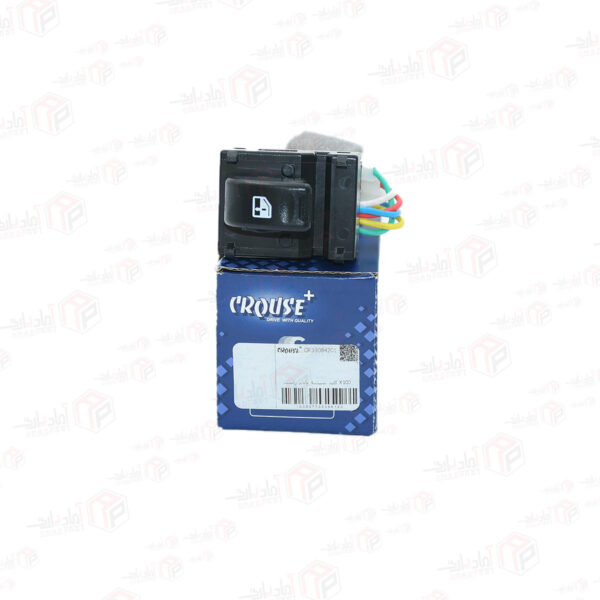 کلید شیشه بالابر پراید 131/132 X100 تک پل بدون قاب