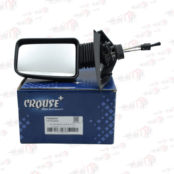 آینه بغل 405 دستی راست با واشر لاستیکی