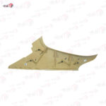 قاب پلاستیکی روکش بالای ستون عقب چپ بژ فلاک (مخمل) سورن - دنا - Image 2