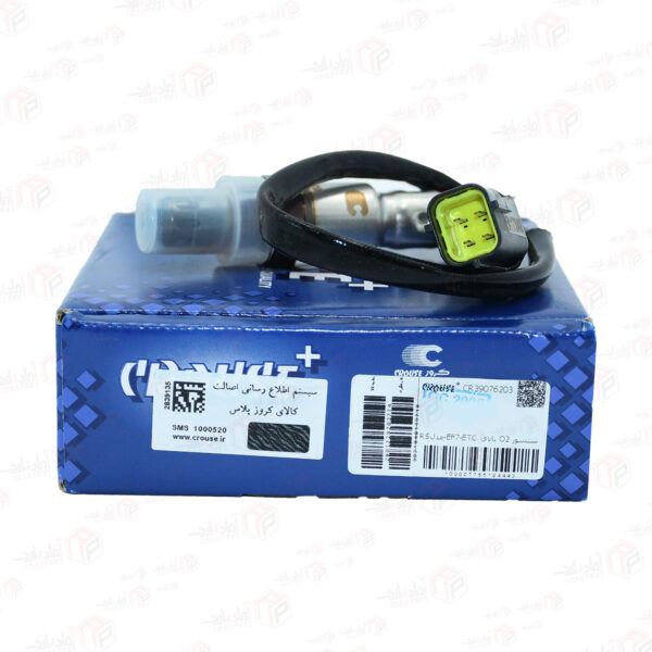 سنسور اکسیژن سوکت مشکی پراید و 405 و دنا سیم بلند بالای موتور EF7-ETC- مدل RS