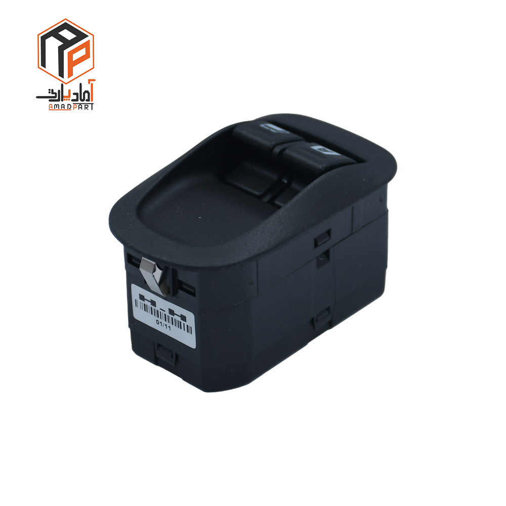 عکس کلید شیشه بالابر 206 تیپ 2 سوکت زیر سوزنی جدید مدل بالا IPNC- 120489