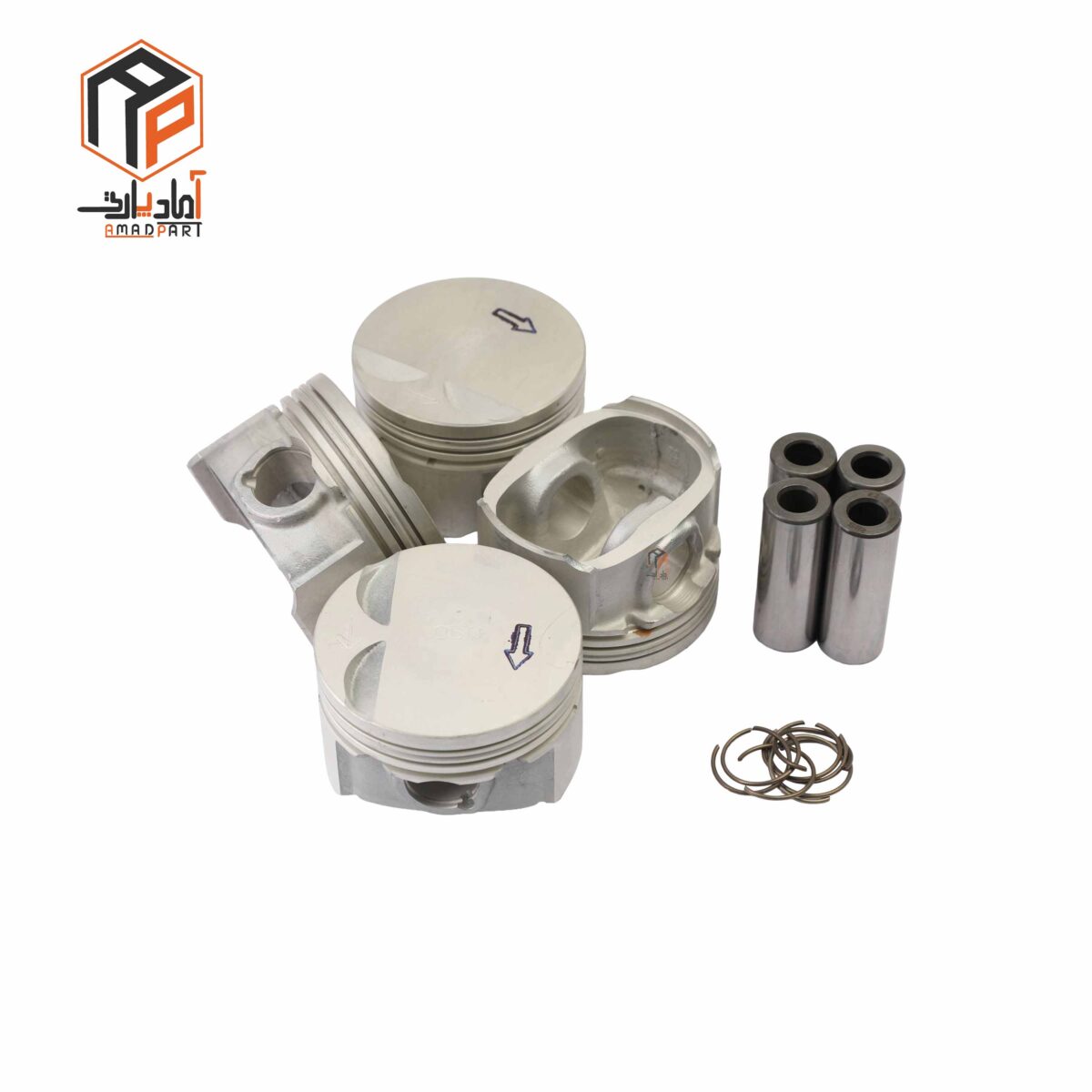 عکس پیستون سمند ملی 050 با گژن پین IPNC - 110294