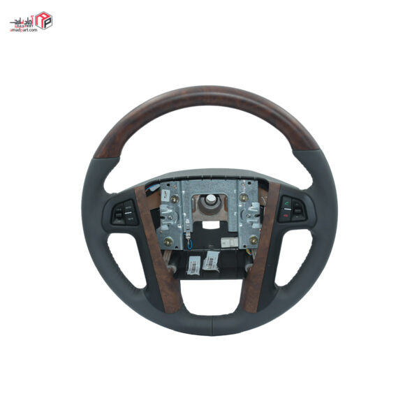 مجموعه غربیلک فرمان چرمی پارس طرح چوب