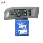 مجموعه قاب و کلید شیشه بالابر و تنظیم آیینه جلو چپ سمند اکو مکس Eco mux سمند میکروسوئیچی تک سوکت